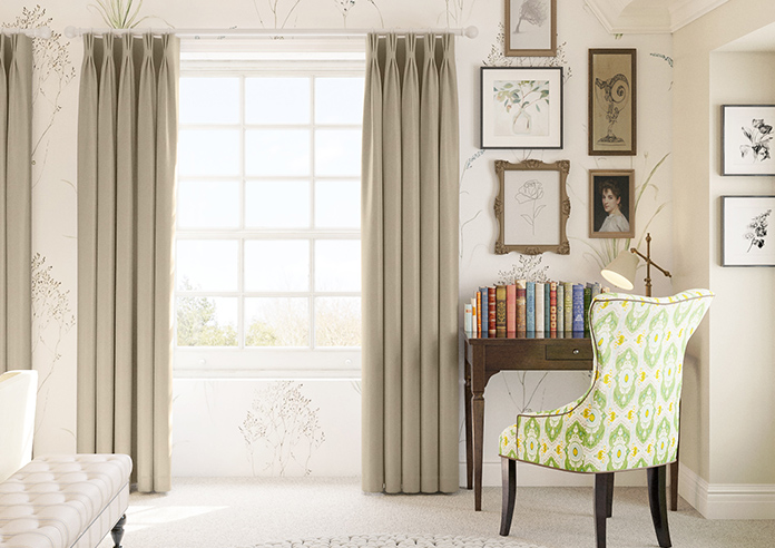 Roslin (Blackout), Monroe Bisque - Made to Measure Curtains - Image 3